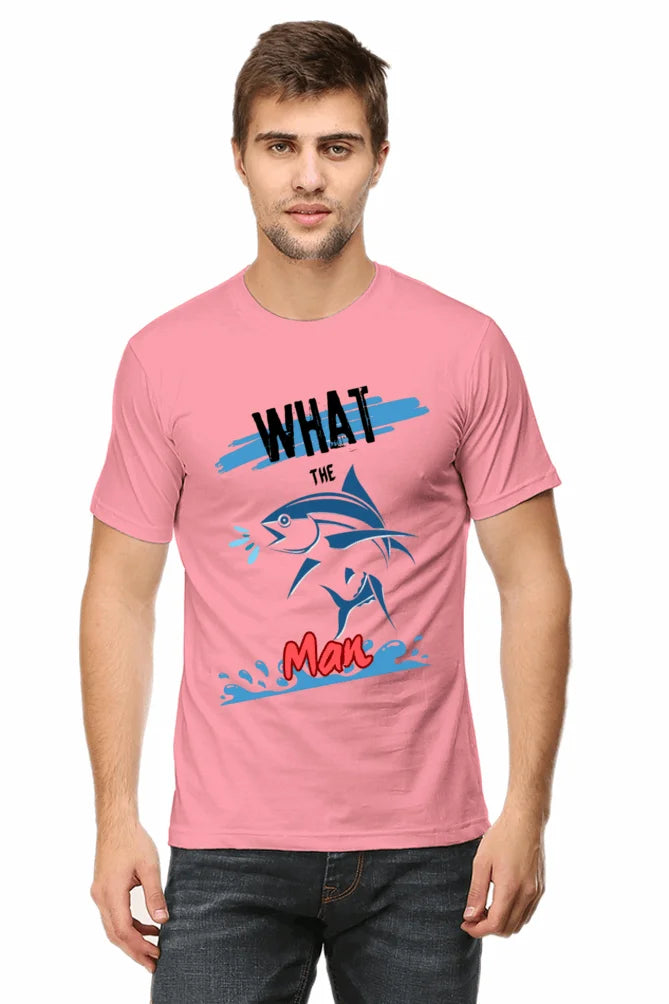 C-Labs What the Fish Classic Crew T-Shirt Flamingo 56-Front-bb252225-4679-48cd-8bc5-56242b6be774-_5