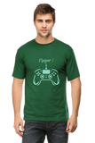 C-Labs Player 1 Classic Crew T-Shirt Bottle Green 8-Front-9333e35a-0c28-426d-ac82-5135b0054fc0-_4