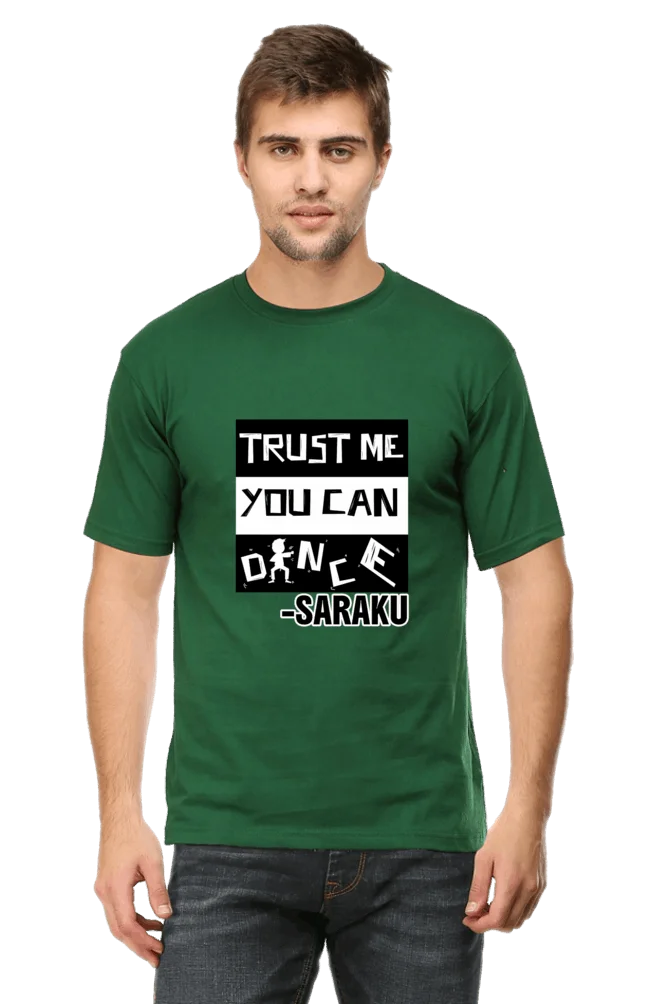 C-Labs Trust me you can dance Classic Crew T-Shirt Bottle Green 8-Front-ae1524ed-ca3e-45c4-84b7-48ad2322bc0e-_10