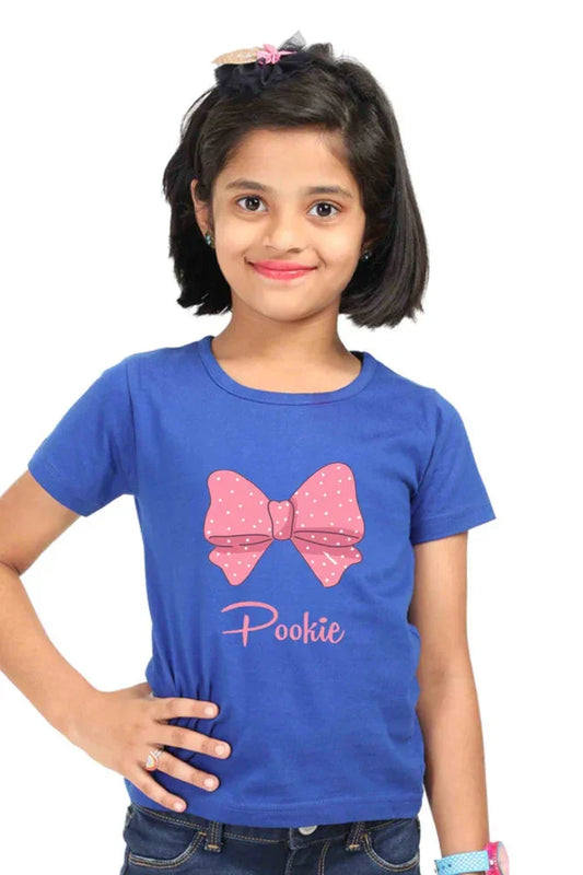 C-Labs Pookie Girl Classic Crew T-Shirt Royal Blue 9_Front