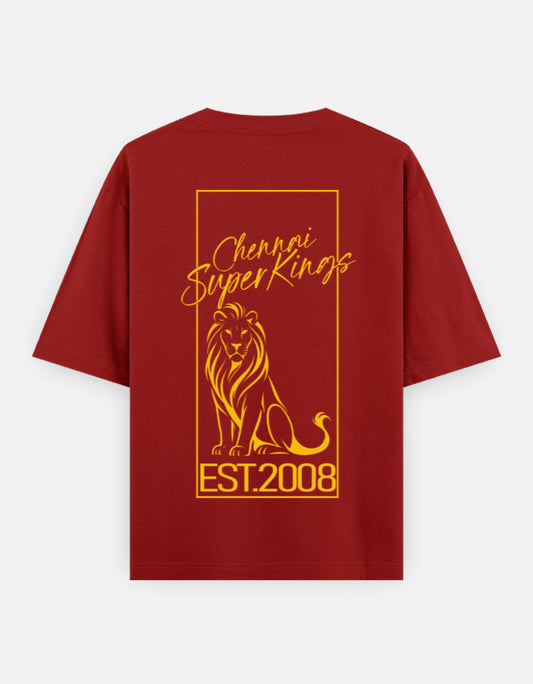 C-Labs CSK Champions Oversized Classic T-Shirt Red Back_2_c_10_2761158e-3f99-4a13-a20e-ab71848c31b8