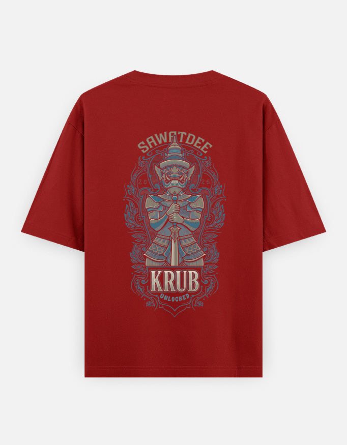 C-Labs Bangkok Sawatdee Krub Oversized Classic T-Shirt Red Back_2_c_10_9c41681b-1453-4bd1-8027-6f80eac9c8ce