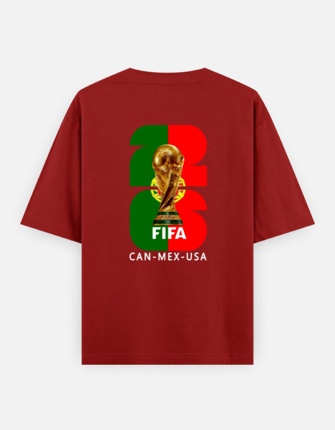 C-Labs Portugal Fan wear Oversized Classic T-Shirt Red Back_2_c_10_d3eda89f-de71-4fb9-a649-727b7a338e82
