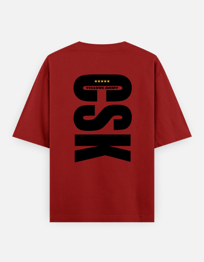 C-Labs CSK Army Oversized Classic T-Shirt Red Back_2_c_10_fe4a2d18-8a66-4dc3-bb98-be3ff7a9e255