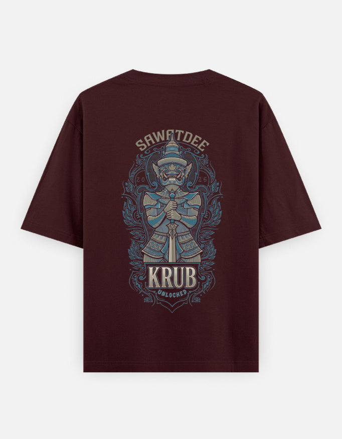 C-Labs Bangkok Sawatdee Krub Oversized Classic T-Shirt Maroon Back_2_c_25_3dbc0acd-b133-4dd9-a6fd-5ca854828c0f