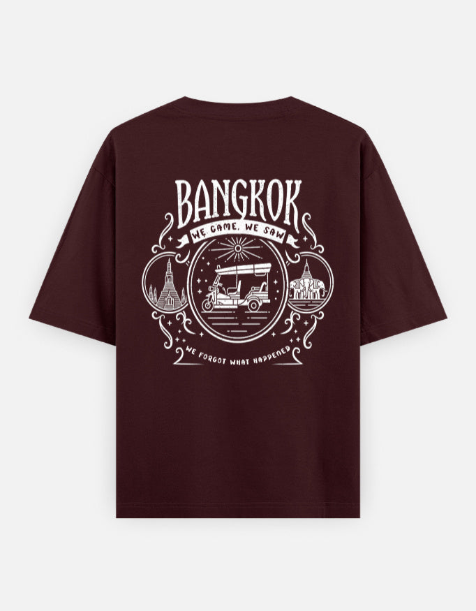 C-Labs Bangkok: We Came, We Saw, We Forgot What Happened Oversized Classic T-Shirt Maroon Back_2_c_25_f1f17ce5-2ebd-490d-be1a-146c6d9385b7