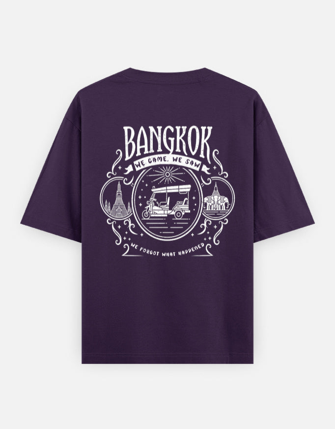 C-Labs Bangkok: We Came, We Saw, We Forgot What Happened Oversized Classic T-Shirt Purple Back_2_c_26_e439ea7a-45ed-4e07-997e-f4a1288a3648