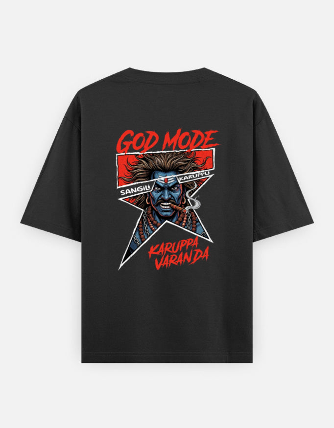 C-Labs Karuppu God Mode Oversized Classic T-Shirt Back_2_c_2_465a064c-a346-4116-a160-e9fd43fb346d