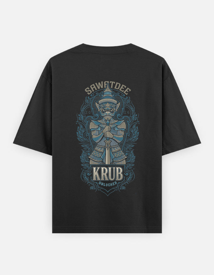 C-Labs Bangkok Sawatdee Krub Oversized Classic T-Shirt Black Back_2_c_2_59001537-dec6-4d19-8256-48eab1c8f20b