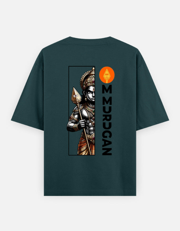 C-Labs Om Murugan Oversized Classic T-Shirt Petrol Blue Back_2_c_38_55f77379-cb65-408f-b158-5ad109614bae