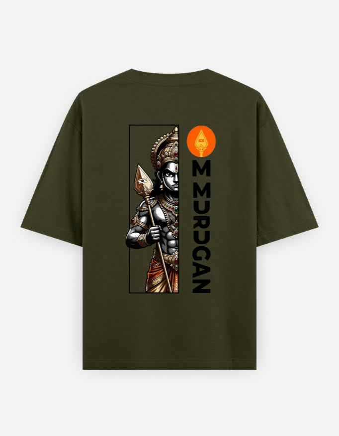 C-Labs Om Murugan Oversized Classic T-Shirt Olive Green Back_2_c_41_f40c4cdd-8f71-4373-b38a-98d1e561abfa