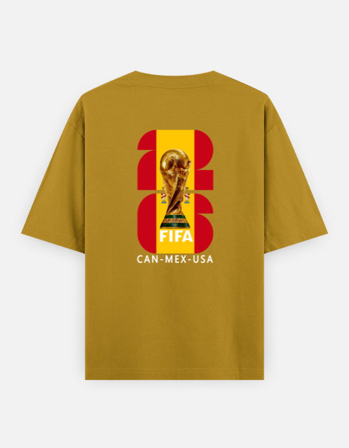 C-Labs Spain Fan wear Oversized Classic T-Shirt Mustard Yellow Back_2_c_43_0a264677-e74f-4321-add0-62828405ed8d