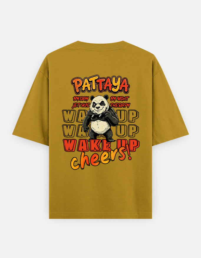 C-Labs Pattaya Wake Up Oversized Classic T-Shirt Mustard Yellow Back_2_c_43_473b5cac-0c33-4827-83c8-b6ef7e63a061