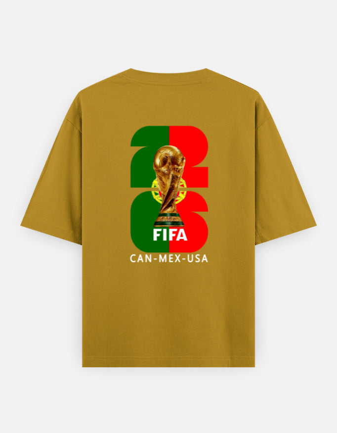 C-Labs Portugal Fan wear Oversized Classic T-Shirt Mustard Yellow Back_2_c_43_854713d1-240a-4f11-9692-e01a0c143c8c