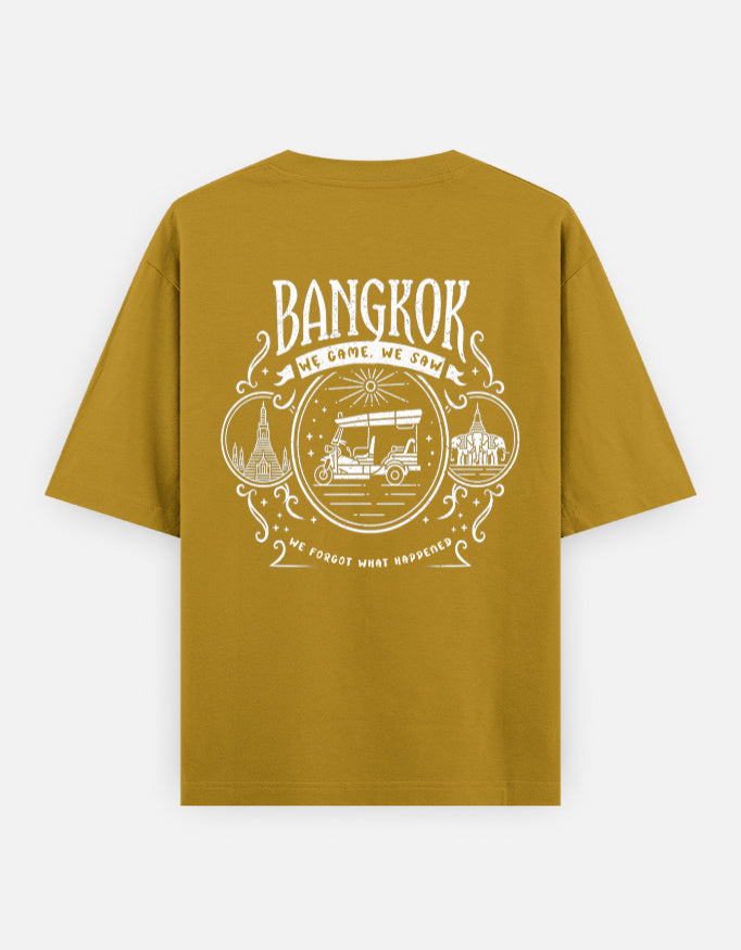 C-Labs Bangkok: We Came, We Saw, We Forgot What Happened Oversized Classic T-Shirt Mustard Yellow Back_2_c_43_f3b1472d-baf9-4716-ac6d-3461eb60f30e