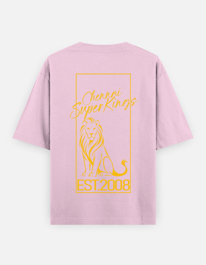 C-Labs CSK Champions Oversized Classic T-Shirt Light Baby Pink Back_2_c_45_ca0af2df-315f-4b4b-bbf1-c0f400a513ab