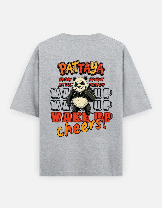 C-Labs Pattaya Wake Up Oversized Classic T-Shirt Grey Melange Back_2_c_4_55241432-6071-4b28-aec2-6835cb8af474