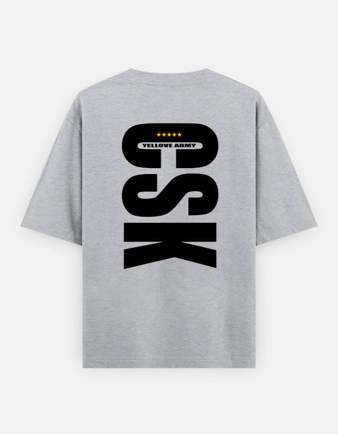 C-Labs CSK Army Oversized Classic T-Shirt Grey Melange Back_2_c_4_ae376987-fb4e-4483-bc0d-fe6db316ed98