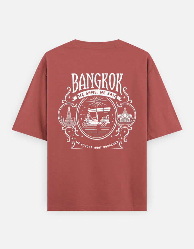C-Labs Bangkok: We Came, We Saw, We Forgot What Happened Oversized Classic T-Shirt Coral Back_2_c_52_045ff009-d74f-4a21-865e-6af12447dba0