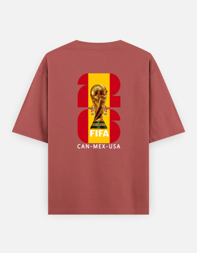 C-Labs Spain Fan wear Oversized Classic T-Shirt Coral Back_2_c_52_24705905-e3a3-45ff-b32d-508172bc956c