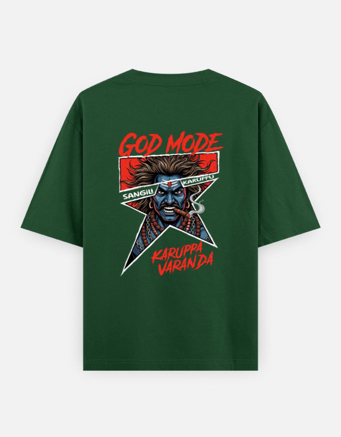 C-Labs Karuppu God Mode Oversized Classic T-Shirt Back_2_c_8_97556c8a-7282-45a3-bbb1-77c9df84f922