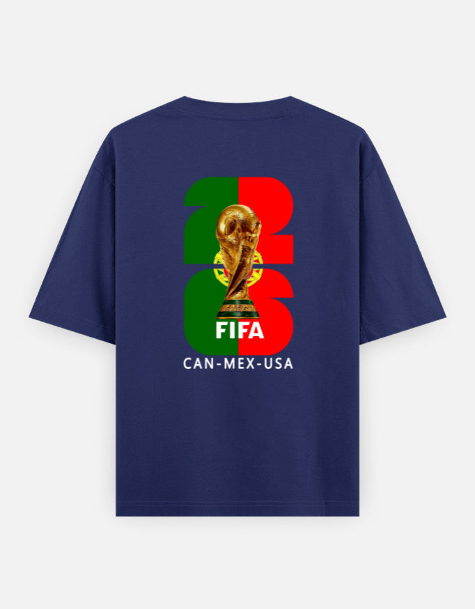 C-Labs Portugal Fan wear Oversized Classic T-Shirt Royal Blue Back_2_c_9_66641803-f146-44ba-90b5-5890e9c3512c