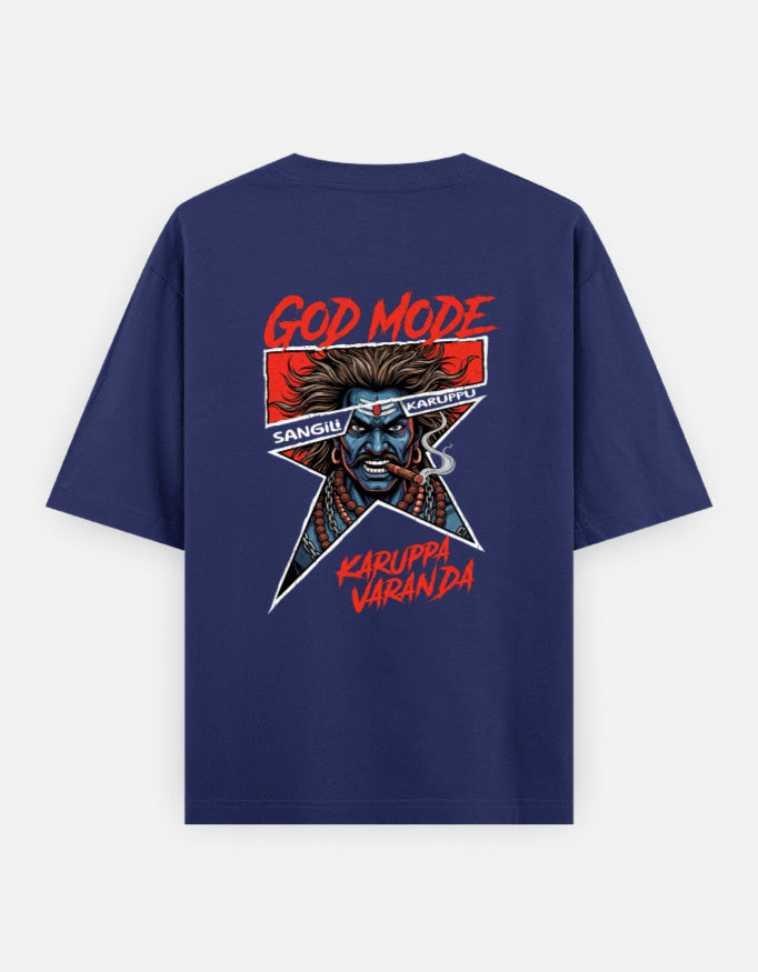C-Labs Karuppu God Mode Oversized Classic T-Shirt Back_2_c_9_a34f0d7e-1874-4646-86b2-351e27e4d14b
