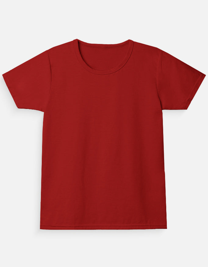 C-Labs C-Standard: Girl's T-Shirt Girl Classic Crew T-Shirt Red Front_1_c_10_019832f2-3113-4e62-b86b-8c81cc086337