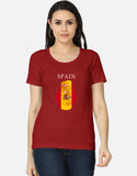 C-Labs Spain Women's Classic T-Shirt Red Front_1_c_10_0c8dc881-6a75-4477-980b-eef6106dc7ce