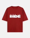 C-Labs Born To Ride Oversized Classic T-Shirt Red Front_1_c_10_0cfc8034-fb73-41c6-b88b-d77537294667