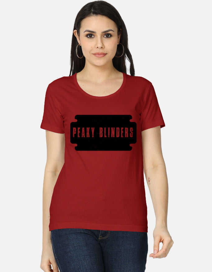 C-Labs Peaky Blinders Women's Classic T-Shirt Red Front_1_c_10_0f2e0905-6574-49c2-957d-dec3780b1e04