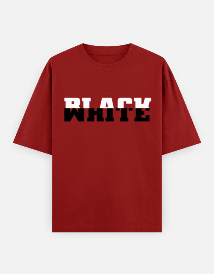 C-Labs Black White Oversized Classic T-Shirt Red Front_1_c_10_19fb1e49-85f9-4772-8afa-746729f066de