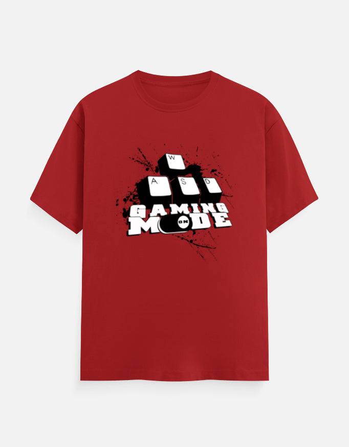 C-Labs Gaming Mode On Classic Crew T-Shirt Red Front_1_c_10_2b3bc49a-6052-4165-b7cf-5b452ea0f539