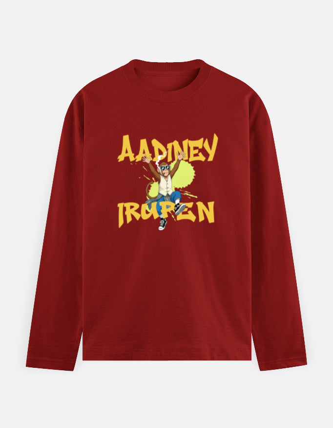 C-Labs Aadiney Irupen Full Sleeve T-Shirt Red Front_1_c_10_2fe7549a-6c1f-4de2-b6da-8516880f6632