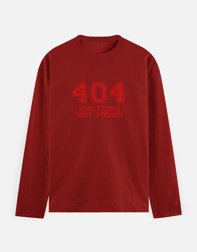 C-Labs 404 Emotions not found Full Sleeve T-Shirt Red Front_1_c_10_33c8a6be-6990-4dab-9206-dd667f74ac41