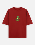 C-Labs Photographer Dinosaur Oversized Classic T-Shirt Red Front_1_c_10_390f80cf-5818-4674-bc22-55308e52f8ab