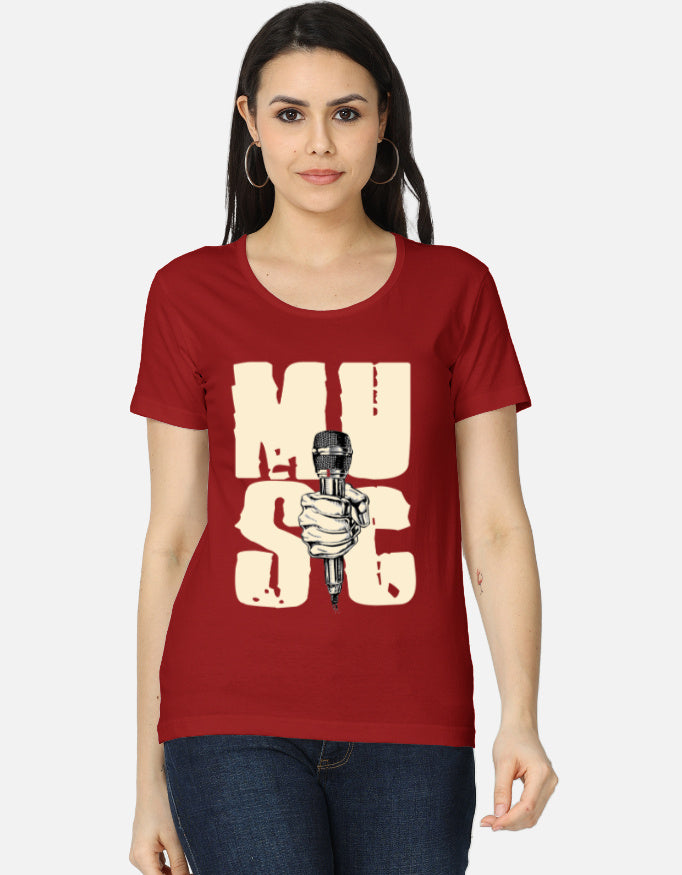 C-Labs Music Women's Classic T-Shirt Red Front_1_c_10_4a361a1c-1eba-4265-abdf-e8ad17323339