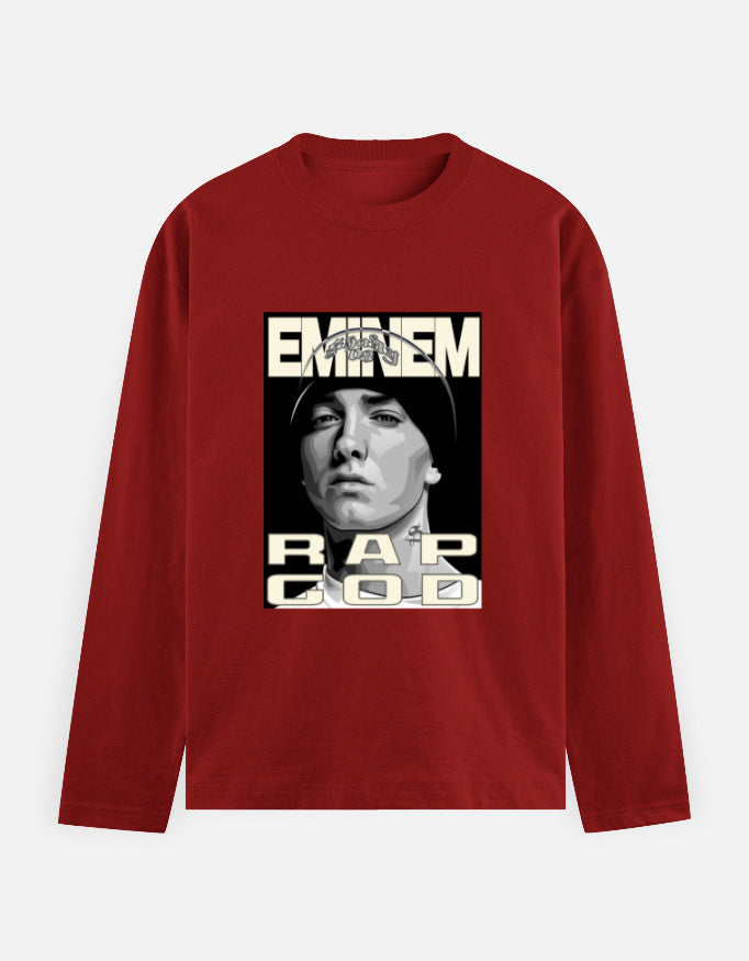 C-Labs Rap God Full Sleeve T-Shirt Red Front_1_c_10_4ae77c02-17c2-433f-bed8-20988cdce764