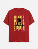 C-Labs WINNER WINNER CHICKEN DINNER Classic Crew T-Shirt Red Front_1_c_10_5eeb394f-69f8-44da-91de-079a42e6169f