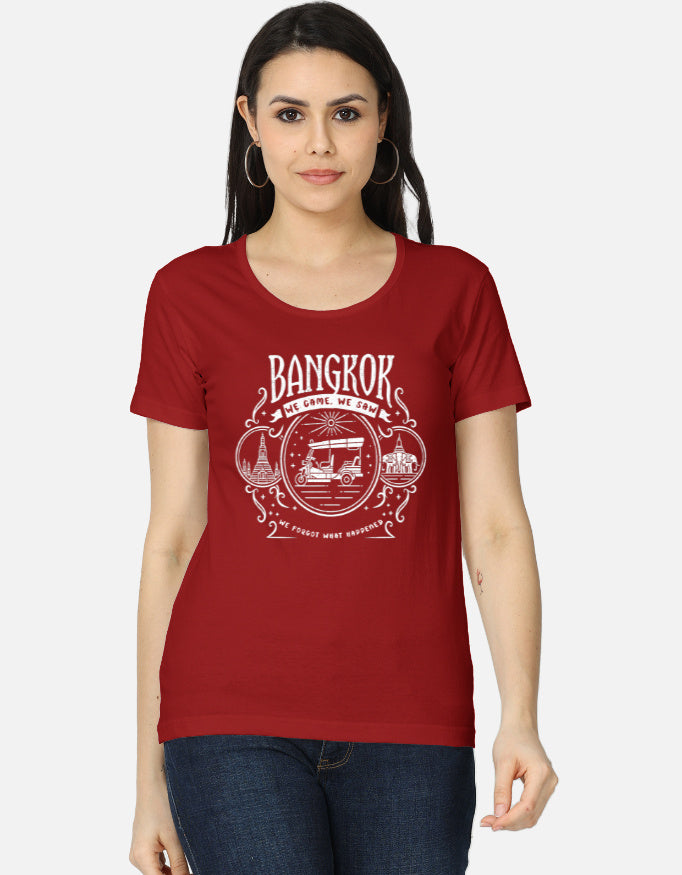 C-Labs Bangkok: We Came, We Saw Women's Classic T-Shirt Red Front_1_c_10_5ff9e6d0-3bba-42cf-b4e7-85e62648f2a5