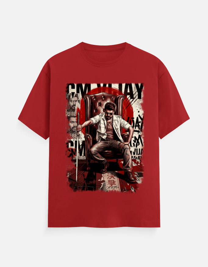 C-Labs CM VIJAY Classic Crew T-Shirt Red Front_1_c_10_64a575cc-2a26-4b8b-99ef-1f5405854cab