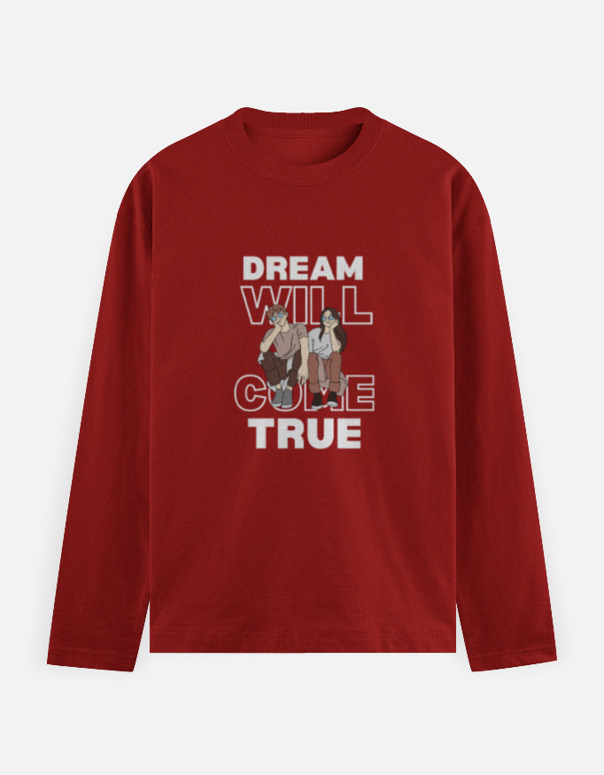 C-Labs Dream Will Come True Full Sleeve T-Shirt Red Front_1_c_10_658e2ce5-a4ac-48a5-a262-3c98d3ca59e3