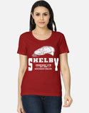 C-Labs Peaky Blinders Women's Classic T-Shirt Red Front_1_c_10_65b620b8-6899-45bf-ae55-5cb032193f73
