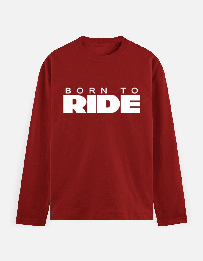 C-Labs Born To Ride Full Sleeve T-Shirt Red Front_1_c_10_76f301b9-511b-44aa-ac03-2ced04704f79