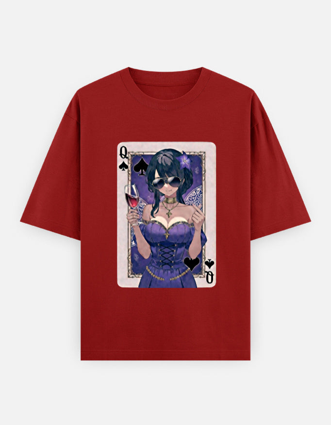 C-Labs Queen Spade Oversized Classic T-Shirt Red Front_1_c_10_7b433a36-095c-4cc4-94b3-d011835b9e31