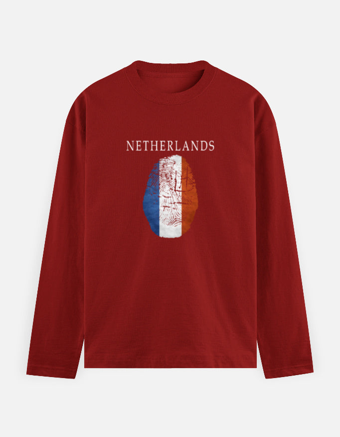 C-Labs Netherlands Full Sleeve T-Shirt Red Front_1_c_10_7c5514d8-4176-433a-ae05-46d8c12ac994