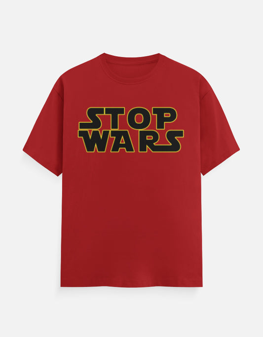 C-Labs Stop Wars Classic Crew T-Shirt Red Front_1_c_10_7d607151-c22c-4023-afd9-ca5435fb4f41
