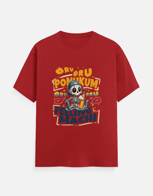 C-Labs Oru Oru Ponukkum, Oru Oru Feeling Classic Crew T-Shirt Red Front_1_c_10_80261877-5337-4b72-86ba-1de929493d06