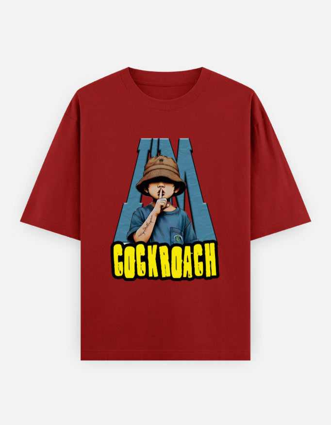 C-Labs I'm Cockroach Oversized Classic T-Shirt Red Front_1_c_10_862a8d14-bfd1-405d-8f27-4127df9aff1d