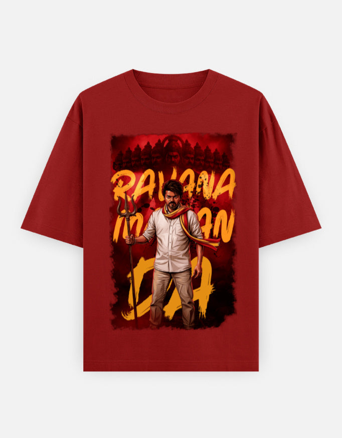 C-Labs Ravana Mavan Da Oversized Classic T-Shirt Red Front_1_c_10_8b174bbe-dbc5-4117-ba79-88ea7b83b9f1